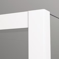 EASY STR4P LOFT 75 - Paravan duș Ronal cu profil compensator de fixare, sticlă transparentă, profil alb mat