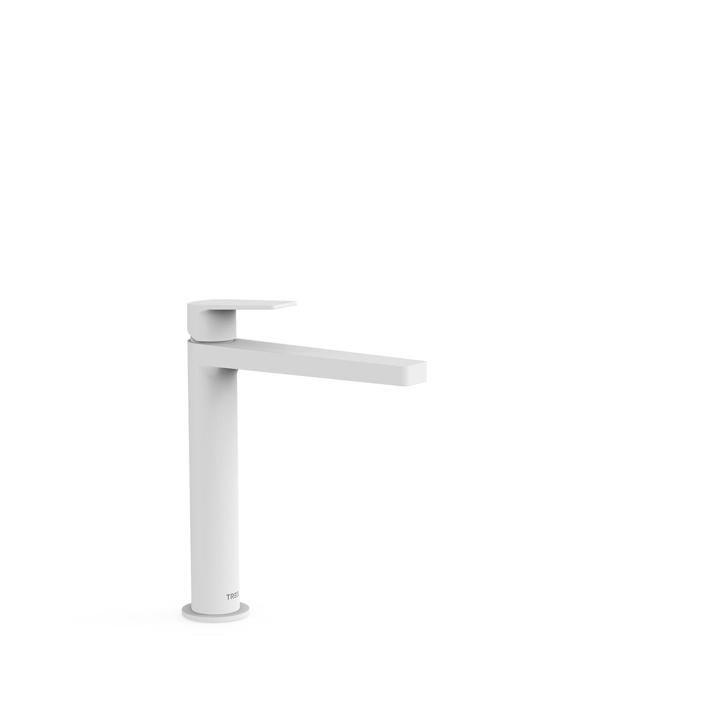 PROJECT-TRES baterie monocomanda pentru lavoar pe blat 21120301BM alb mat