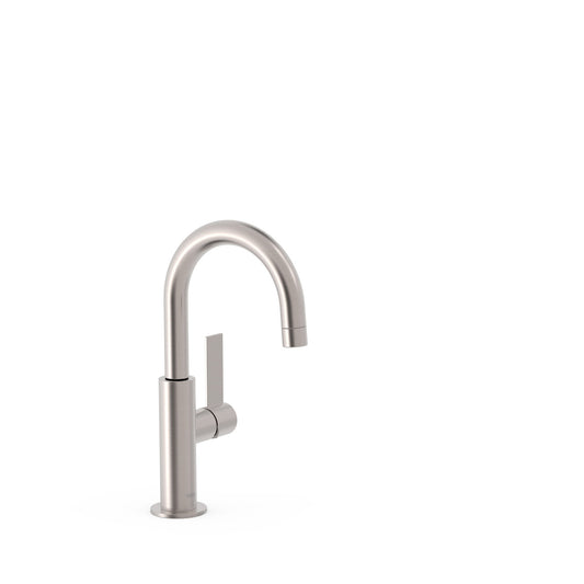 PROJECT-TRES baterie monocomandă pentru lavoar pe blat, pipă tip C, 21190401AC oțel periat