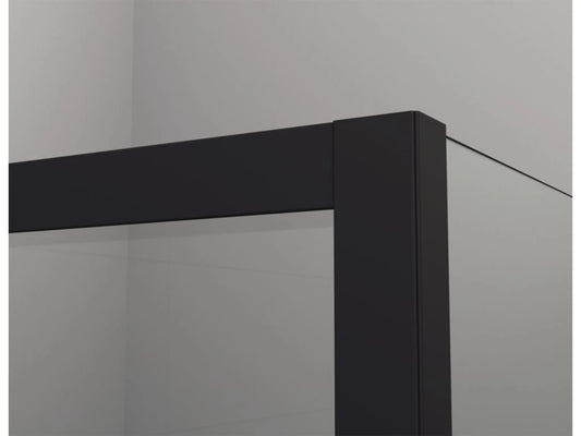 KASF2 06 accesoriu – raft pentru paravane de duș Ronal negru mat  - montaj pe profil