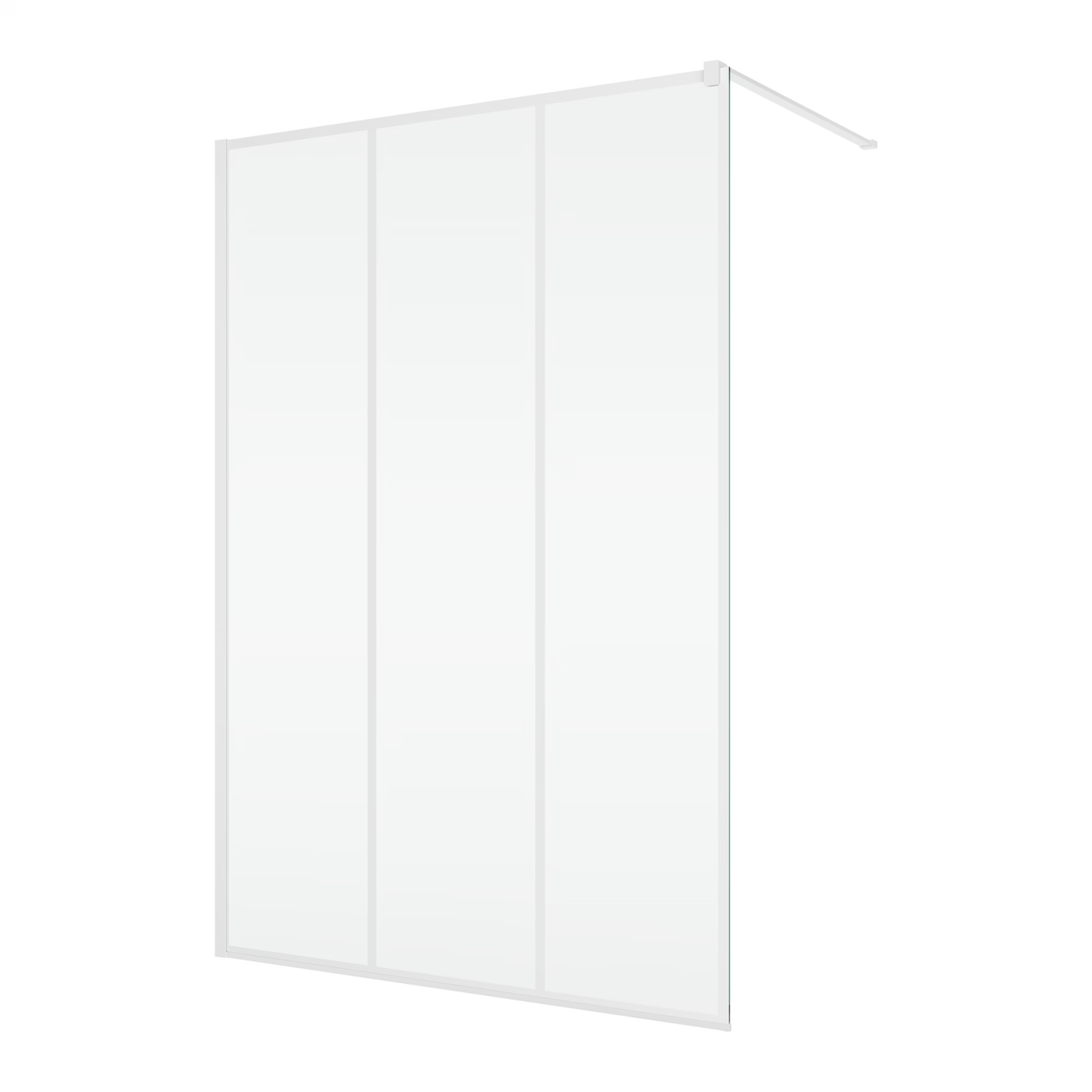 EASY STR4P LOFT 72 - Paravan duș Ronal cu profil compensator de fixare, sticlă transparentă, profil alb mat