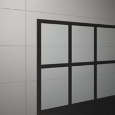 EASY STR4P LOFT 76 - Paravan duș Ronal cu profil compensator de fixare, sticlă transparentă, profil negru mat