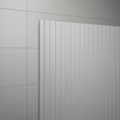 EASY STR4P LINA - Paravan duș Ronal cu profil compensator de fixare, sticlă canelată, profil negru mat