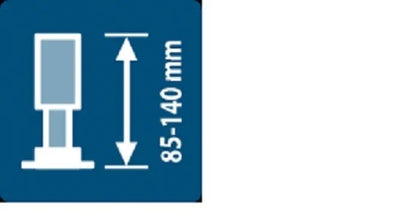 FWU.8 – picioare reglabile pentru cădițe duș 85–140 mm set 8 buc