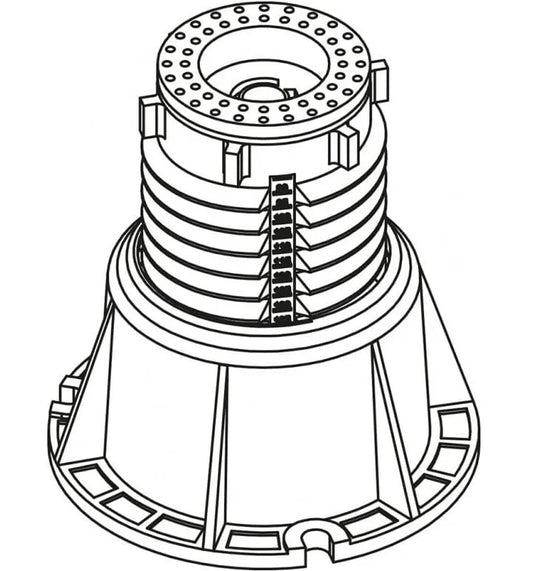 FWU.5 – picioare reglabile pentru cădițe duș 85–140 mm set 5 buc