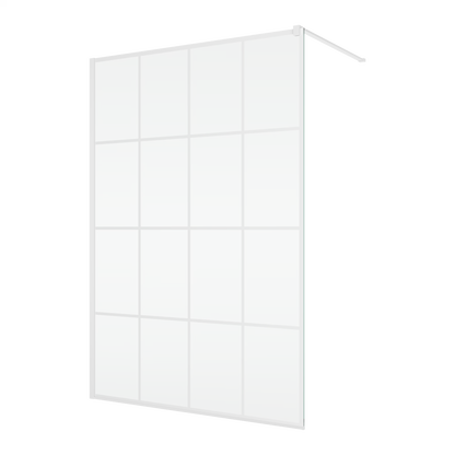 EASY STR4P LOFT 75 - Paravan duș Ronal cu profil compensator de fixare, sticlă transparentă, profil alb mat