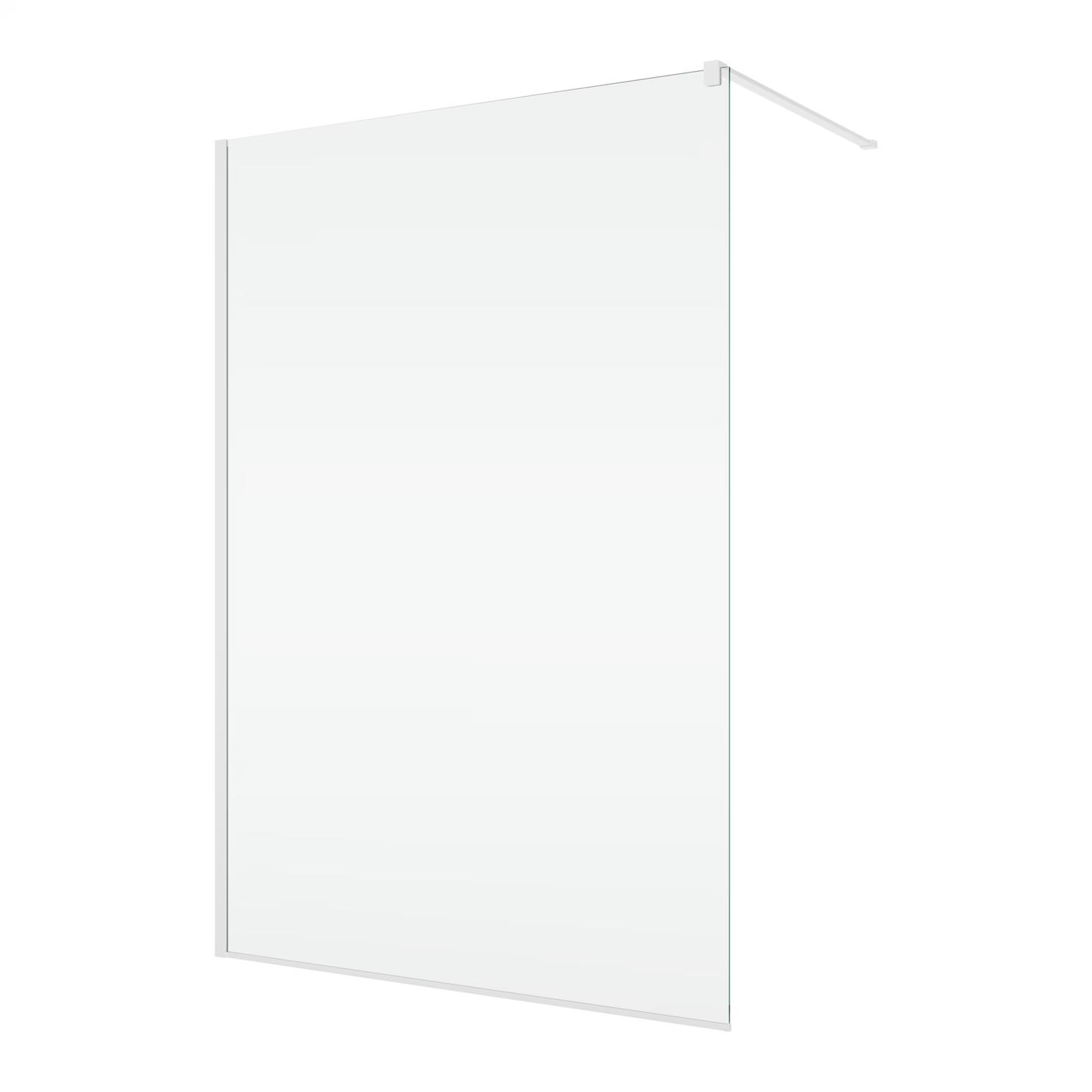 EASY STR4P – Paravan duș Ronal cu profil compensator de fixare, sticlă transparentă, profil alb mat