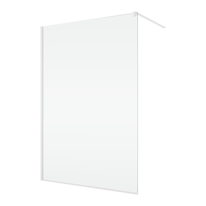 EASY STR4P – Paravan duș Ronal cu profil compensator de fixare, sticlă transparentă, profil alb mat