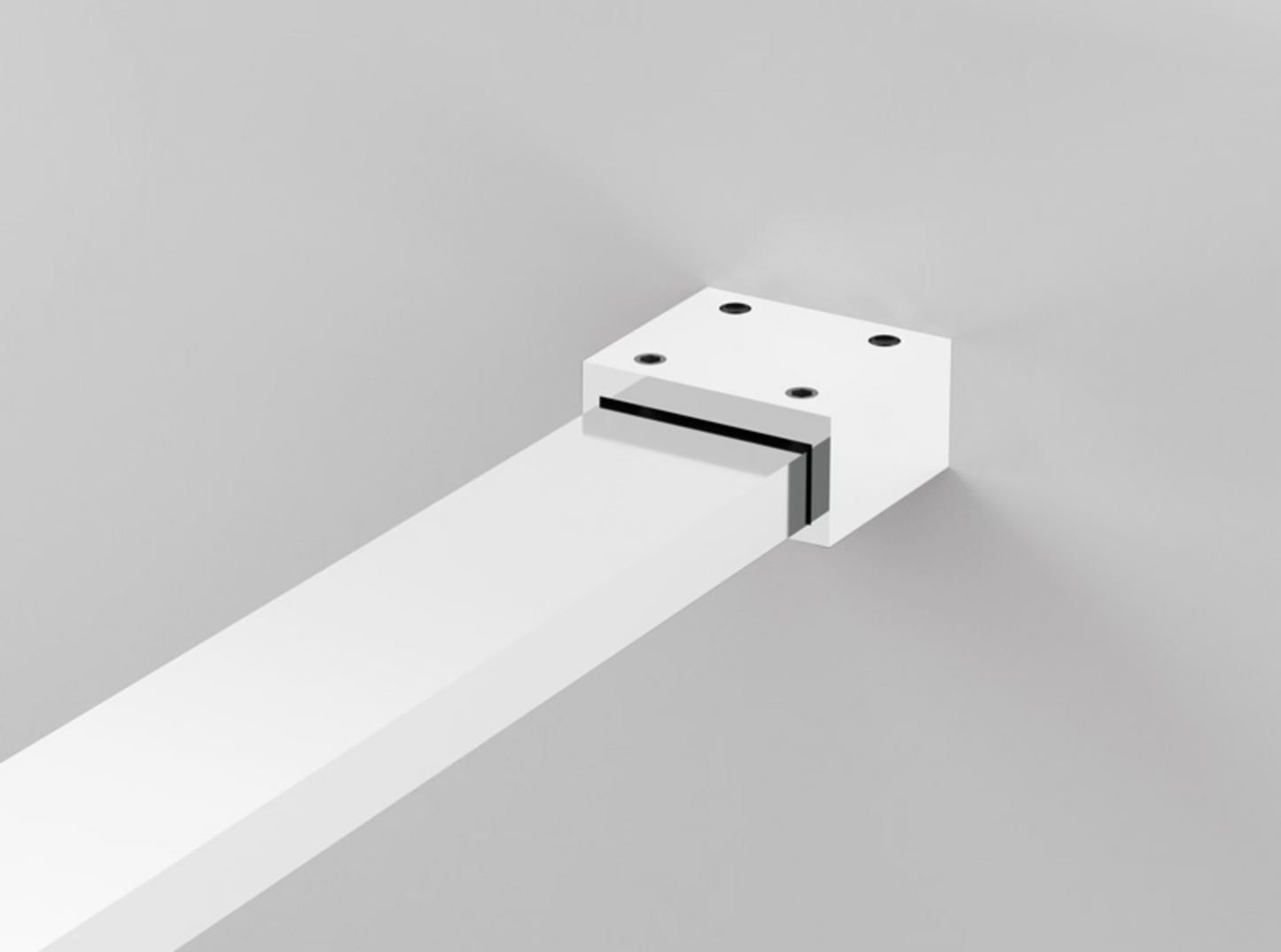 EASY STR4P – Paravan duș Ronal cu profil compensator de fixare + parte mobilă laterală la 90° 421 mm, sticlă transparentă, profil alb mat