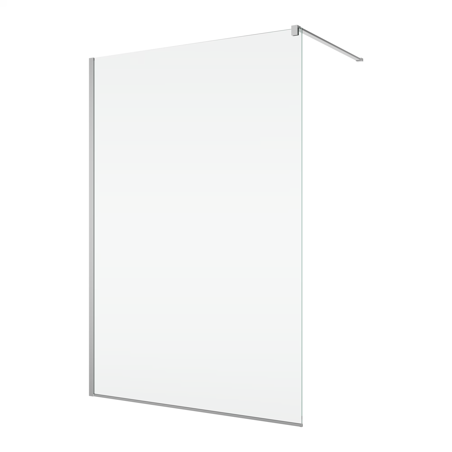 EASY STR4P – Paravan duș Ronal cu profil compensator de fixare, sticlă transparentă, profil crom lucios