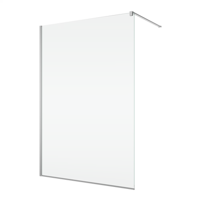 EASY STR4P – Paravan duș Ronal cu profil compensator de fixare, sticlă transparentă, profil crom lucios