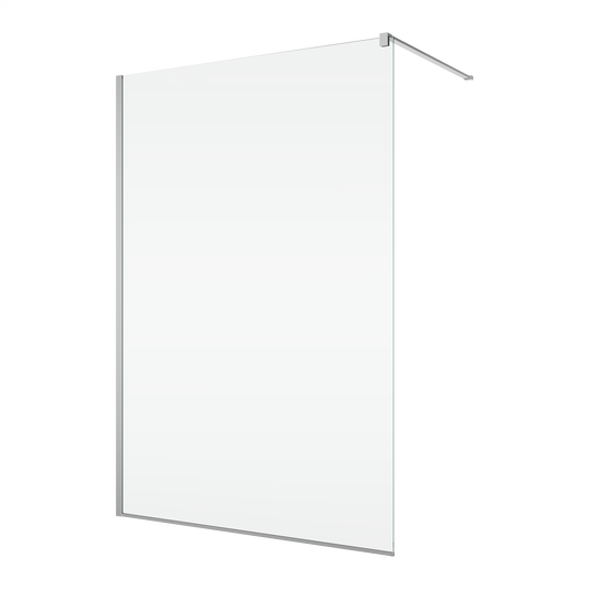 EASY STR4P – Paravan duș Ronal cu profil compensator de fixare, sticlă transparentă, profil crom lucios