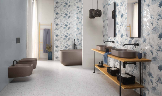  FAIANTA PROVENSALA FLORI ALBASTRE FAP CERAMICHE MILANO MOOD CIELO