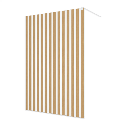 EASY STR4P JAPAN - Paravan duș Ronal cu profil compensator de fixare, sticlă 82 Japan, profil alb mat