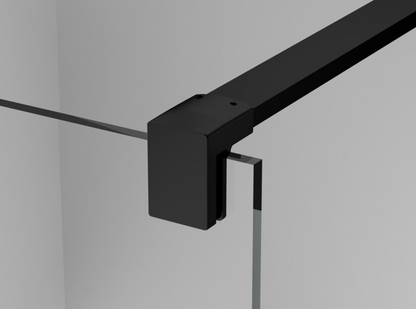 EASY STR4P LOFT 79 - Paravan duș Ronal cu profil compensator de fixare, sticlă transparentă, profil negru mat
