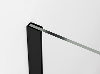 EASY STR4P JAPAN - Paravan duș Ronal cu profil compensator de fixare, sticlă 82 Japan, profil negru mat