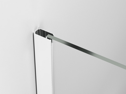 EASY STR4P LOFT 75 - Paravan duș Ronal cu profil compensator de fixare, sticlă transparentă, profil alb mat