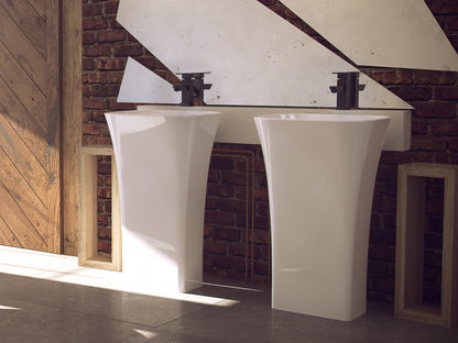 Lavoar freestanding Assos 40x50x85, white