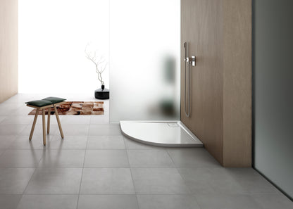 LIVADA, W20R cădiță de duș RONAL, sfert de cerc, din marmură sintetică